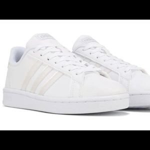 Adidas Neo Cloudfoam White Holographic Sneakers